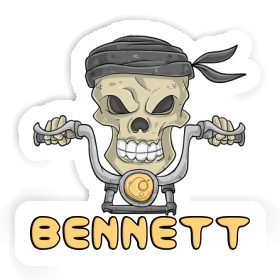 Sticker Bennett Motorcycle Rider Image