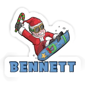 Bennett Sticker Snowboarder Image