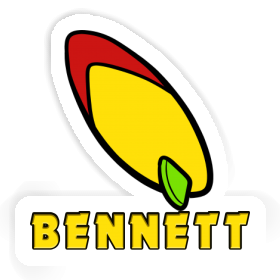 Bennett Sticker Surfboard Image