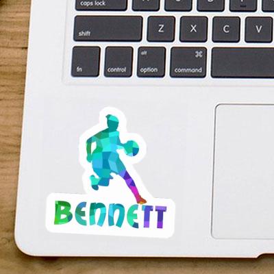 Autocollant Joueuse de basket-ball Bennett Laptop Image