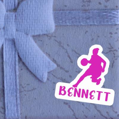 Sticker Basketball Player Bennett Notebook Image