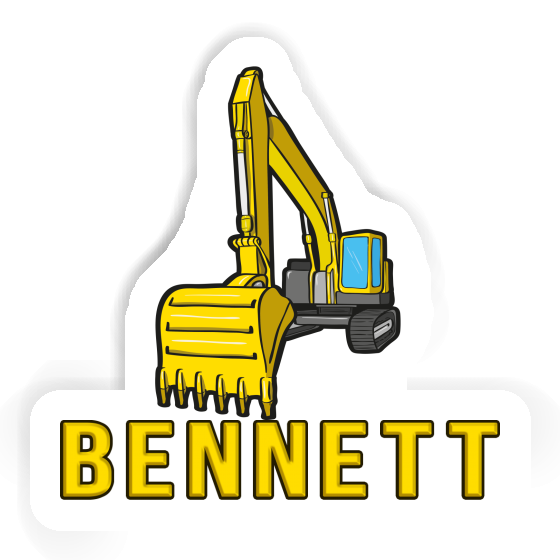 Excavator Sticker Bennett Notebook Image