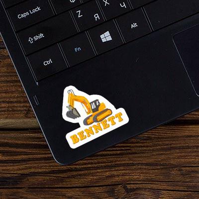 Sticker Bennett Excavator Laptop Image