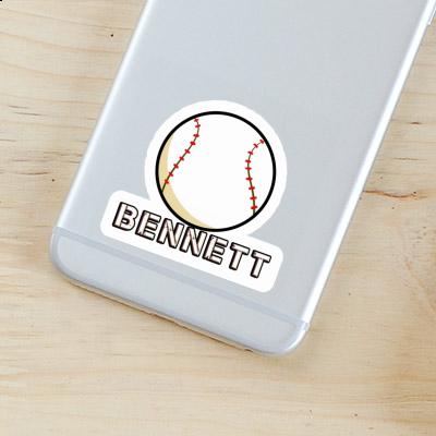 Bennett Sticker Baseball Ball Notebook Image