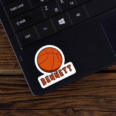 Basketball Sticker Bennett Laptop Image