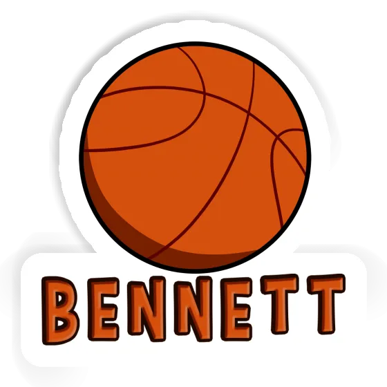 Basketball Sticker Bennett Notebook Image