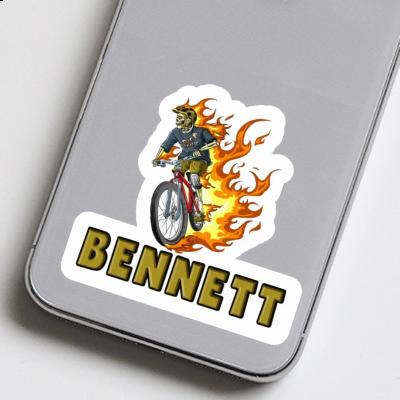 Sticker Mountainbiker Bennett Notebook Image