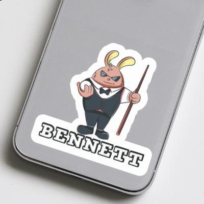 Billardspieler Sticker Bennett Image