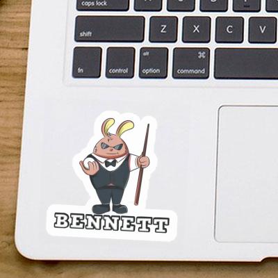 Billardspieler Sticker Bennett Notebook Image