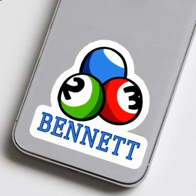 Autocollant Bennett Boule de billard Image