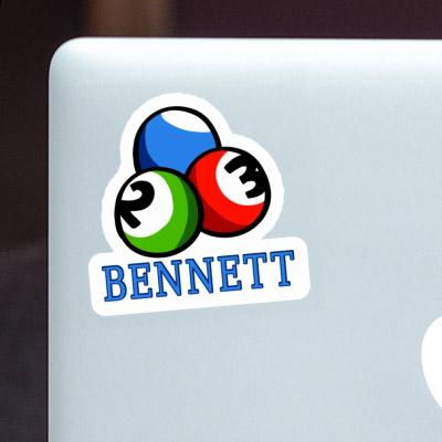 Autocollant Bennett Boule de billard Laptop Image