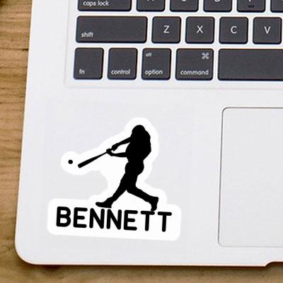 Bennett Autocollant Joueur de baseball Laptop Image