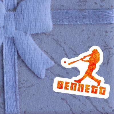 Sticker Bennett Baseball Player Laptop Image