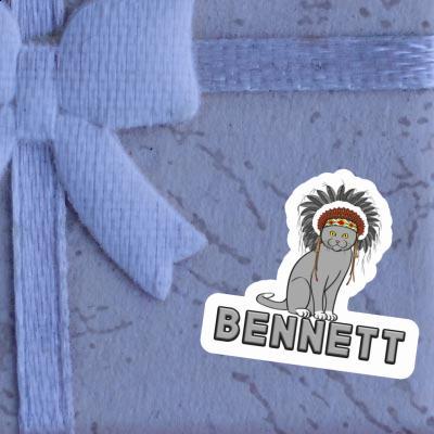 Aufkleber Bennett Indianer-Katze Gift package Image