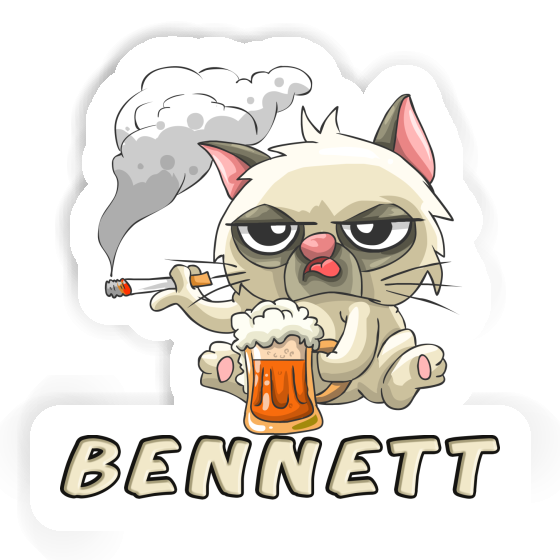 Sticker Smoking Cat Bennett Image