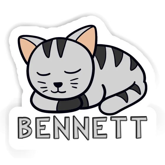 Cat Sticker Bennett Laptop Image