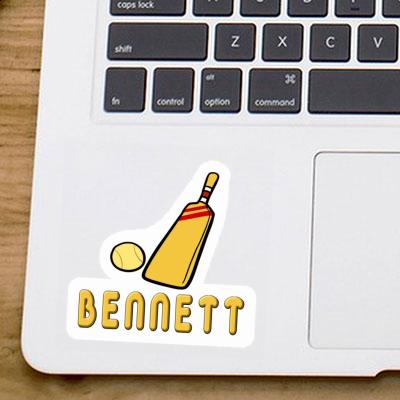 Cricket Bat Sticker Bennett Image