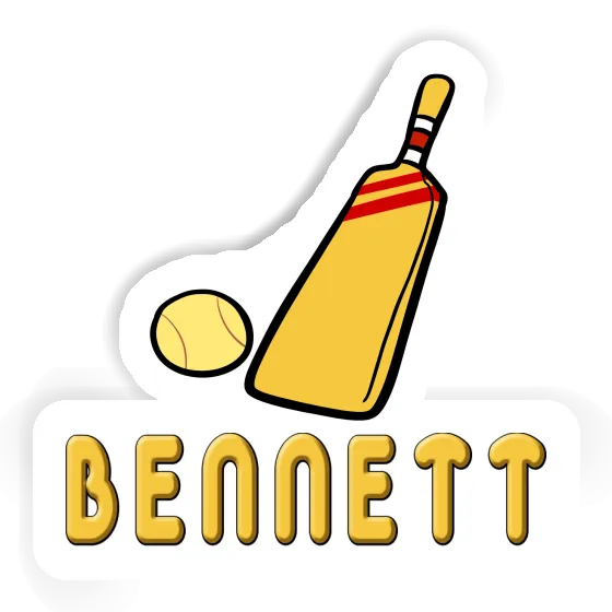 Cricket Bat Sticker Bennett Laptop Image