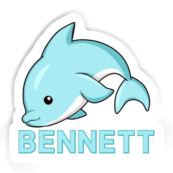 Bennett Aufkleber Delphin Laptop Image