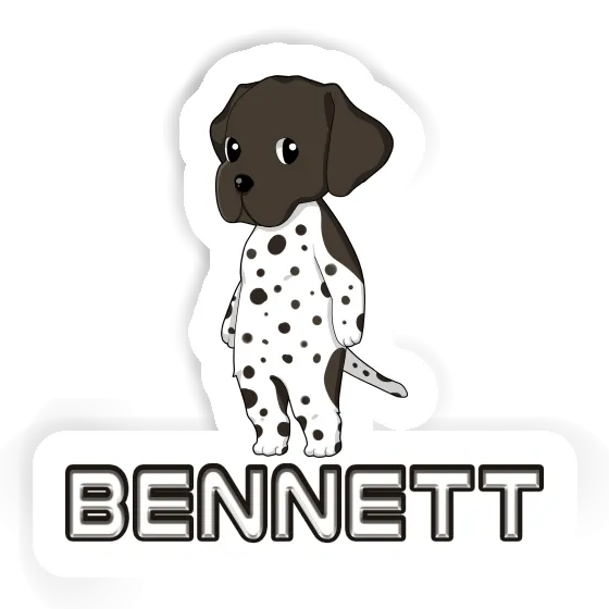 Bennett Autocollant Chien de chasse Image