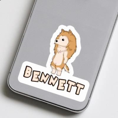 Bennett Sticker Collie Notebook Image