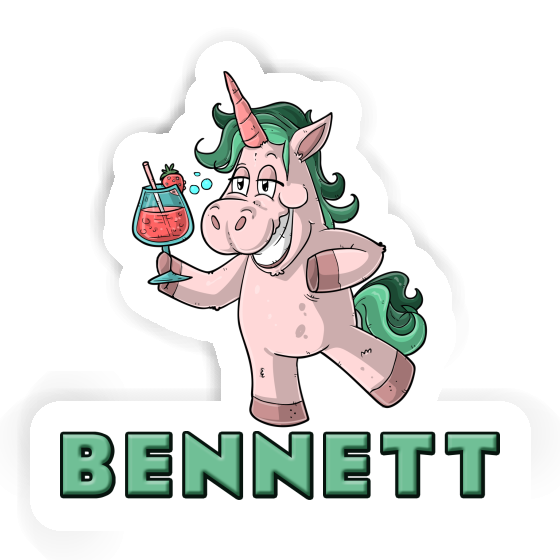 Sticker Bennett Party Unicorn Notebook Image