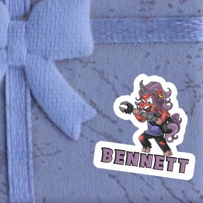 Rocking Unicorn Sticker Bennett Gift package Image