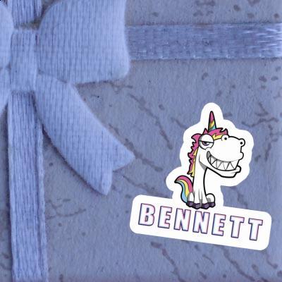 Sticker Bennett Grinse-Einhorn Gift package Image