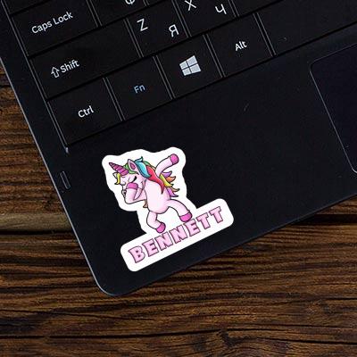 Bennett Sticker Dabbing Unicorn Notebook Image