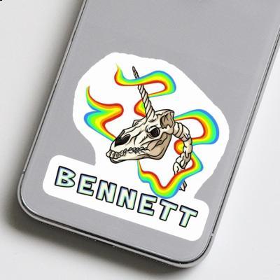 Sticker Totenkopf Bennett Notebook Image