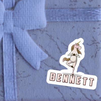 Bennett Sticker Yoga Unicorn Gift package Image