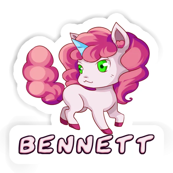 Autocollant Licorne Bennett Laptop Image