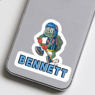 Sticker Bennett Hockey Player Image