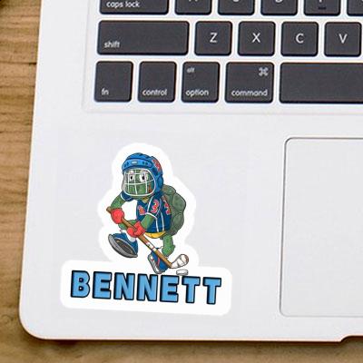 Sticker Bennett Hockey Player Laptop Image