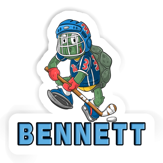 Sticker Bennett Hockey Player Notebook Image