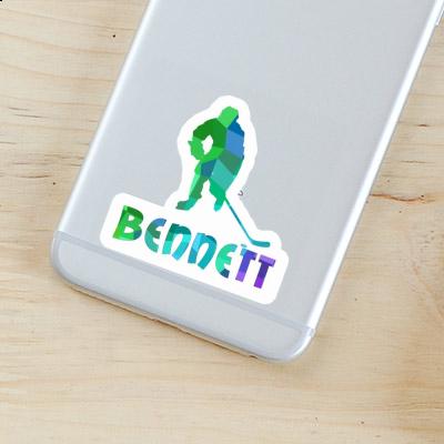 Sticker Bennett Hockey Player Image