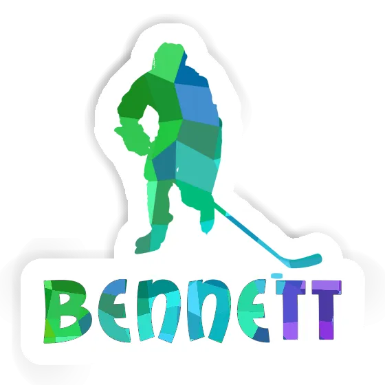 Sticker Bennett Hockey Player Laptop Image