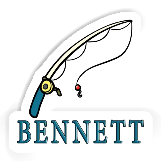 Aufkleber Angelrute Bennett Image