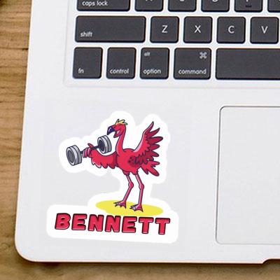 Weight Lifter Sticker Bennett Image