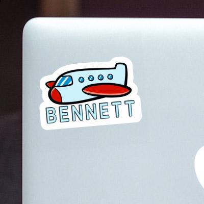 Sticker Flugzeug Bennett Notebook Image