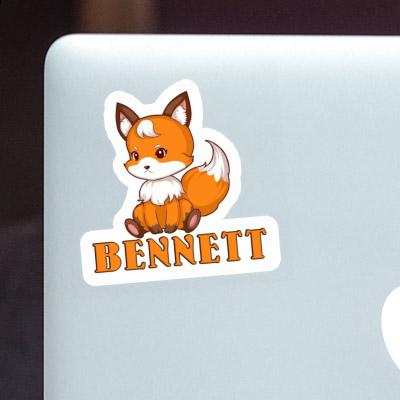 Sitting Fox Sticker Bennett Gift package Image