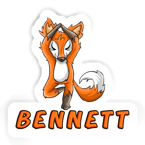 Bennett Autocollant Yoga Renard Gift package Image