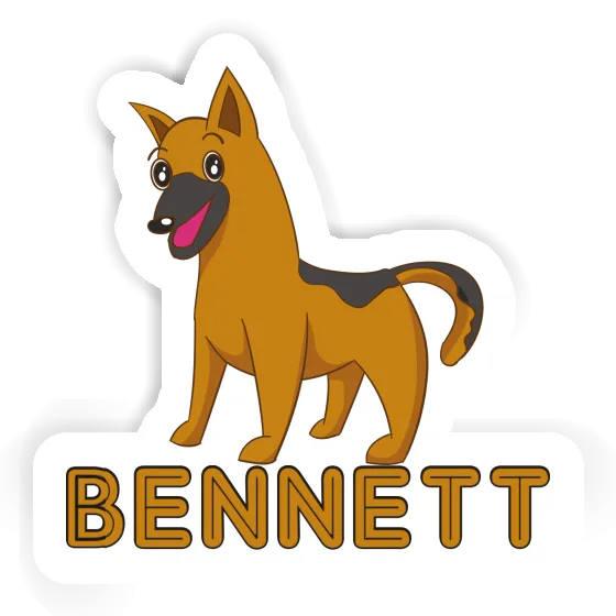 Sheperd Dog Sticker Bennett Gift package Image