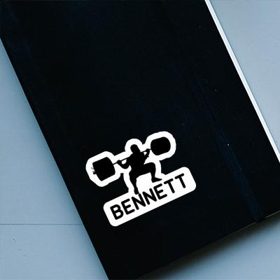 Bennett Autocollant Haltérophilie Laptop Image