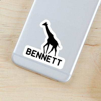 Bennett Autocollant Girafe Laptop Image