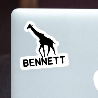 Bennett Autocollant Girafe Notebook Image