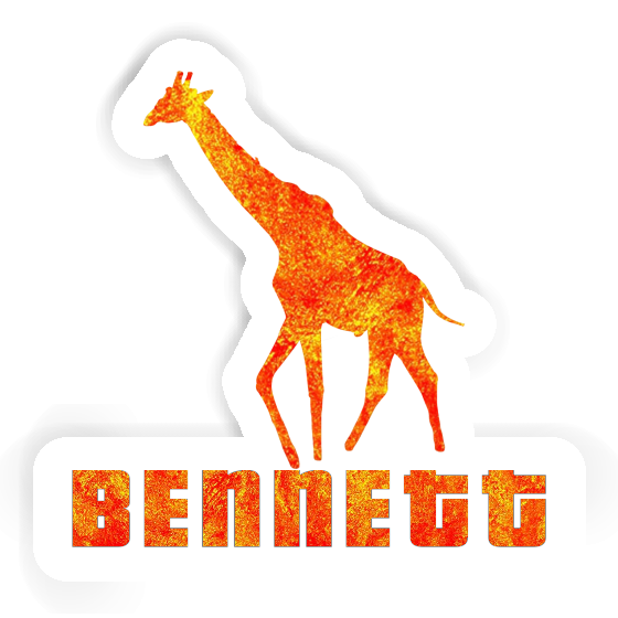 Bennett Sticker Giraffe Laptop Image