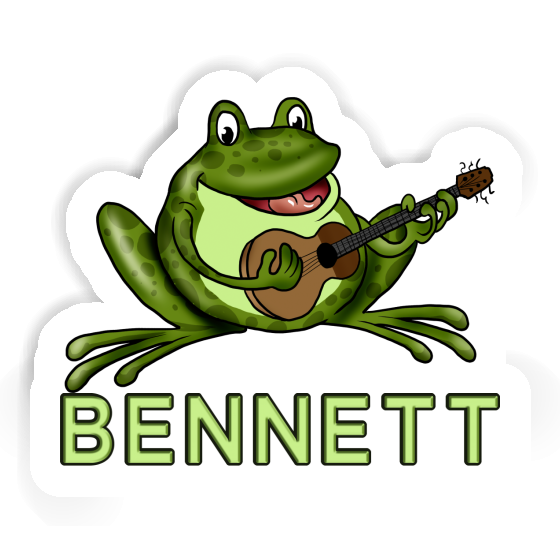 Guitar Frog Sticker Bennett Laptop Image