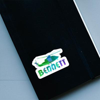 Helicopter Sticker Bennett Laptop Image