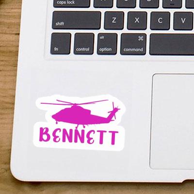 Sticker Helicopter Bennett Notebook Image